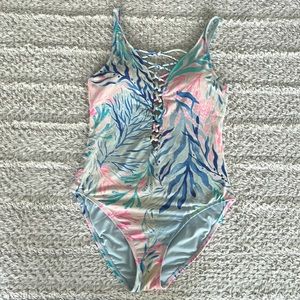 Lilly Pulitzer Isle Lattice One Piece Swimsuit